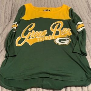 Greenback Packers logo baseball tee